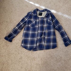 Blue plaid flannel